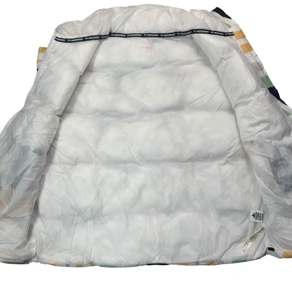 NWT New Free People In A Bubble Printed Puffer Vest Size S
